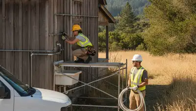 Santa Rosa, CA plumbing repair service van for residential and commercial plumbing jobs