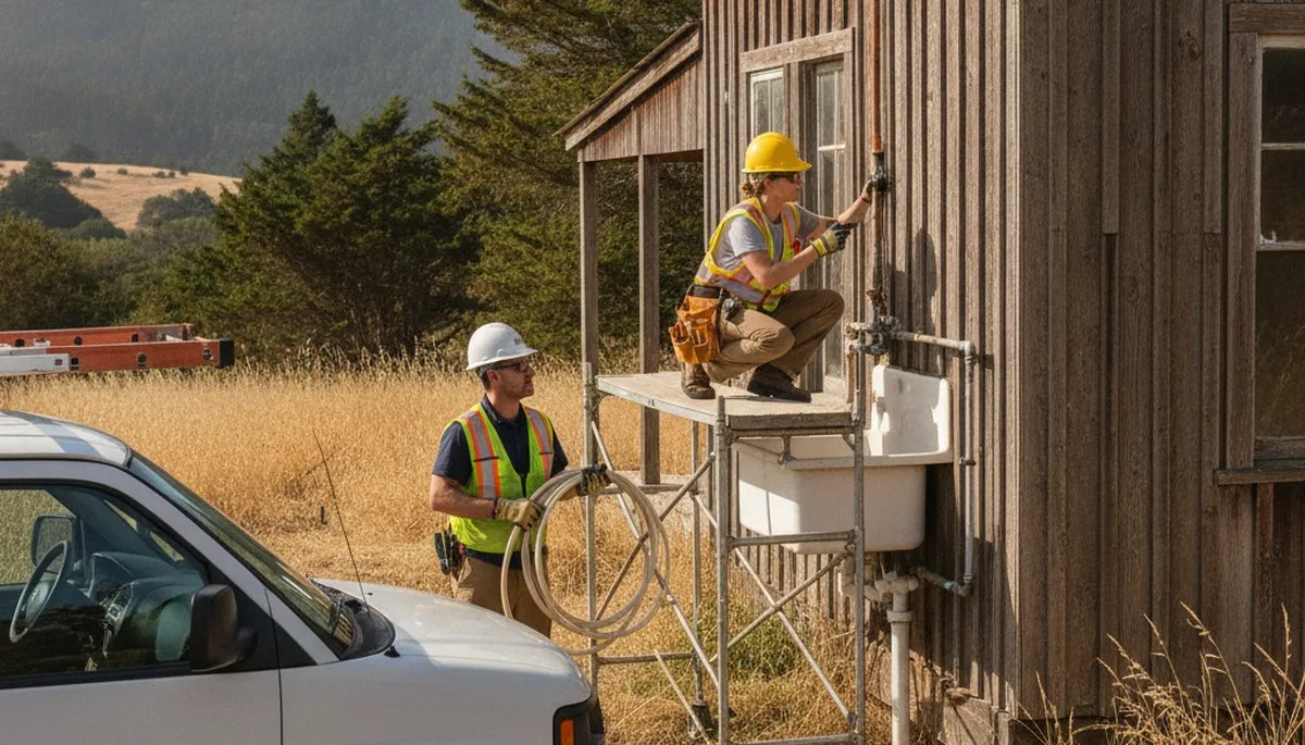 Plumbing repair technician in Santa Rosa, CA providing professional home service support