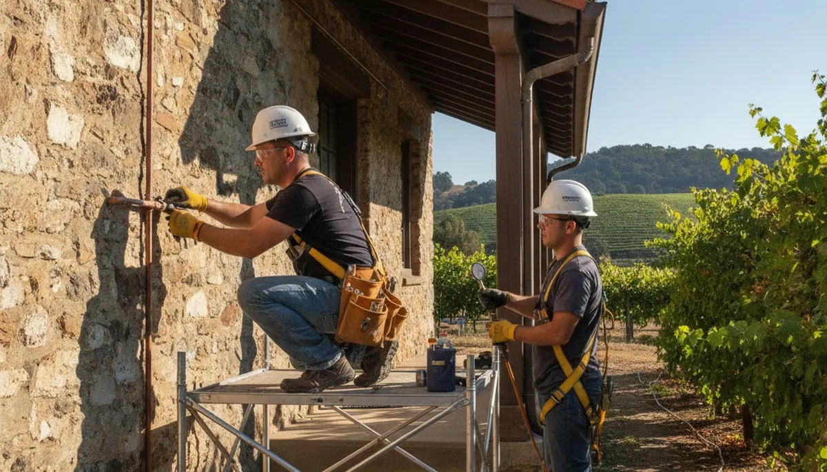 Santa Rosa, CA plumbing repair service truck for residential and commercial pipe fixes