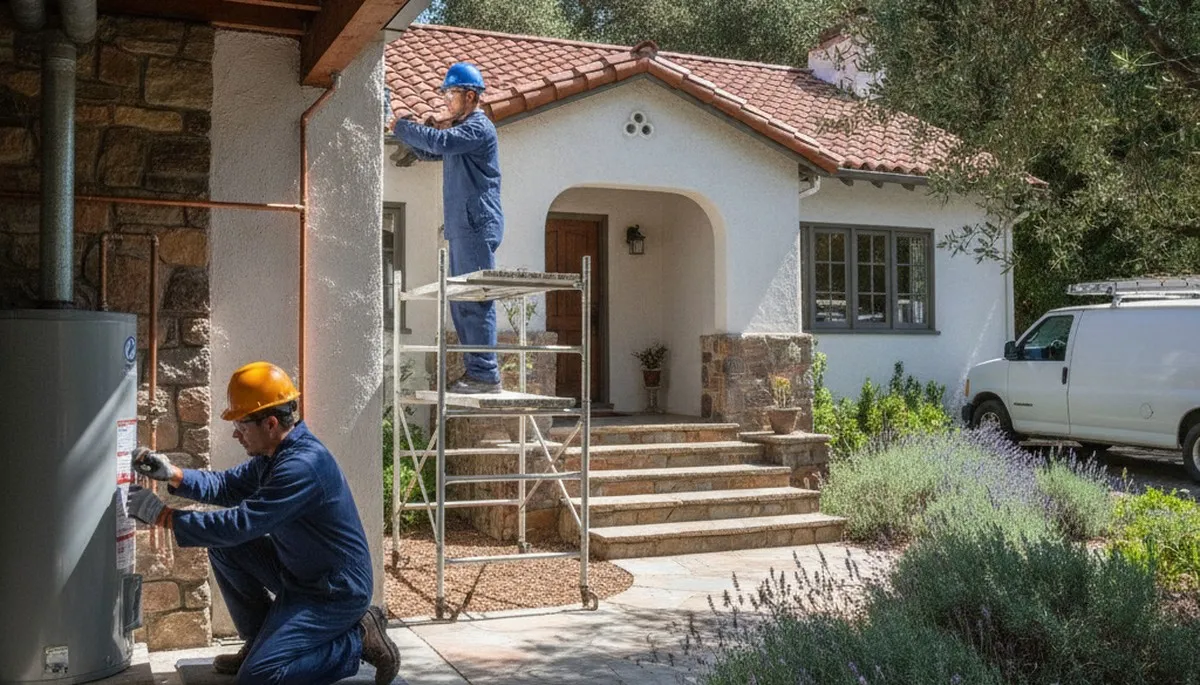 Plumbing repair technician in Santa Rosa, CA providing residential service