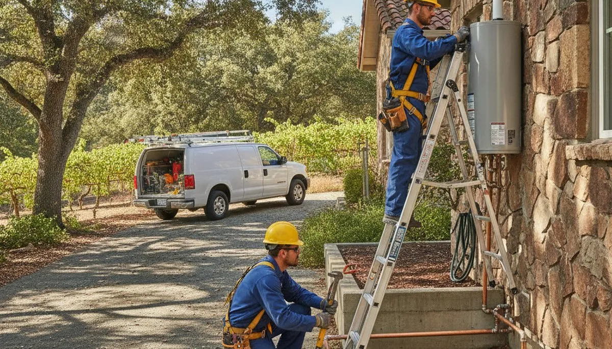 Plumbing repair technician in Santa Rosa, CA providing professional plumbing service