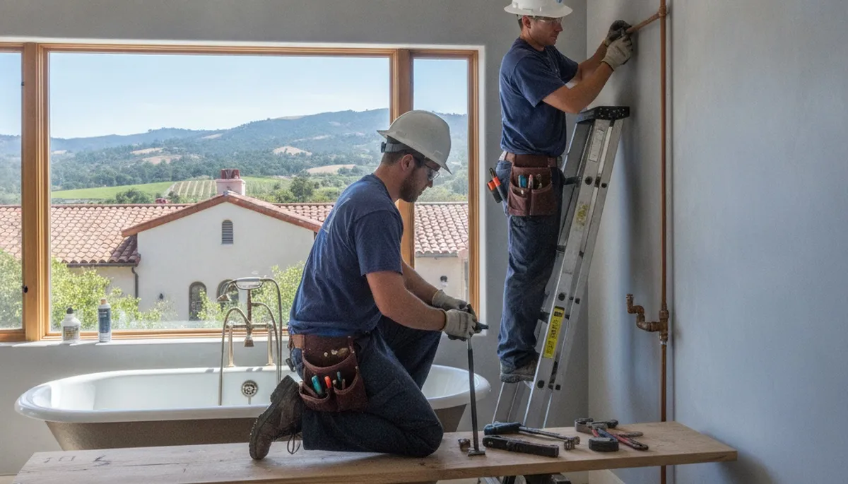 Plumbing repair technician serving Santa Rosa, CA for leak, pipe, and drain repair services
