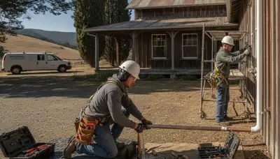 Plumbing repair team serving Santa Rosa, CA for leak fixes, drain clearing, and pipe repairs
