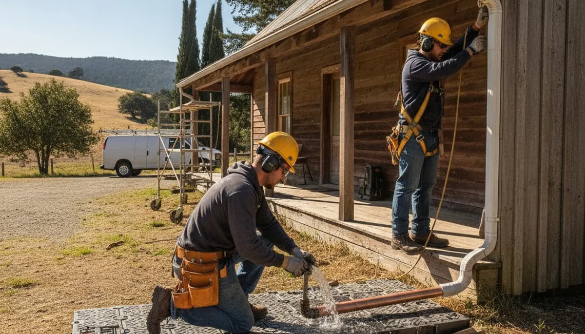 Plumber repairing a pipe in Santa Rosa, CA, for reliable plumbing repair service