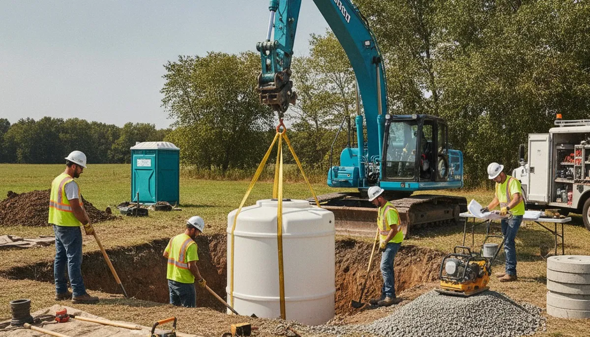 Septic tank installation for Santa Rosa, CA homes by On Call Plumbers